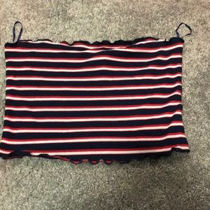Striped tube top
